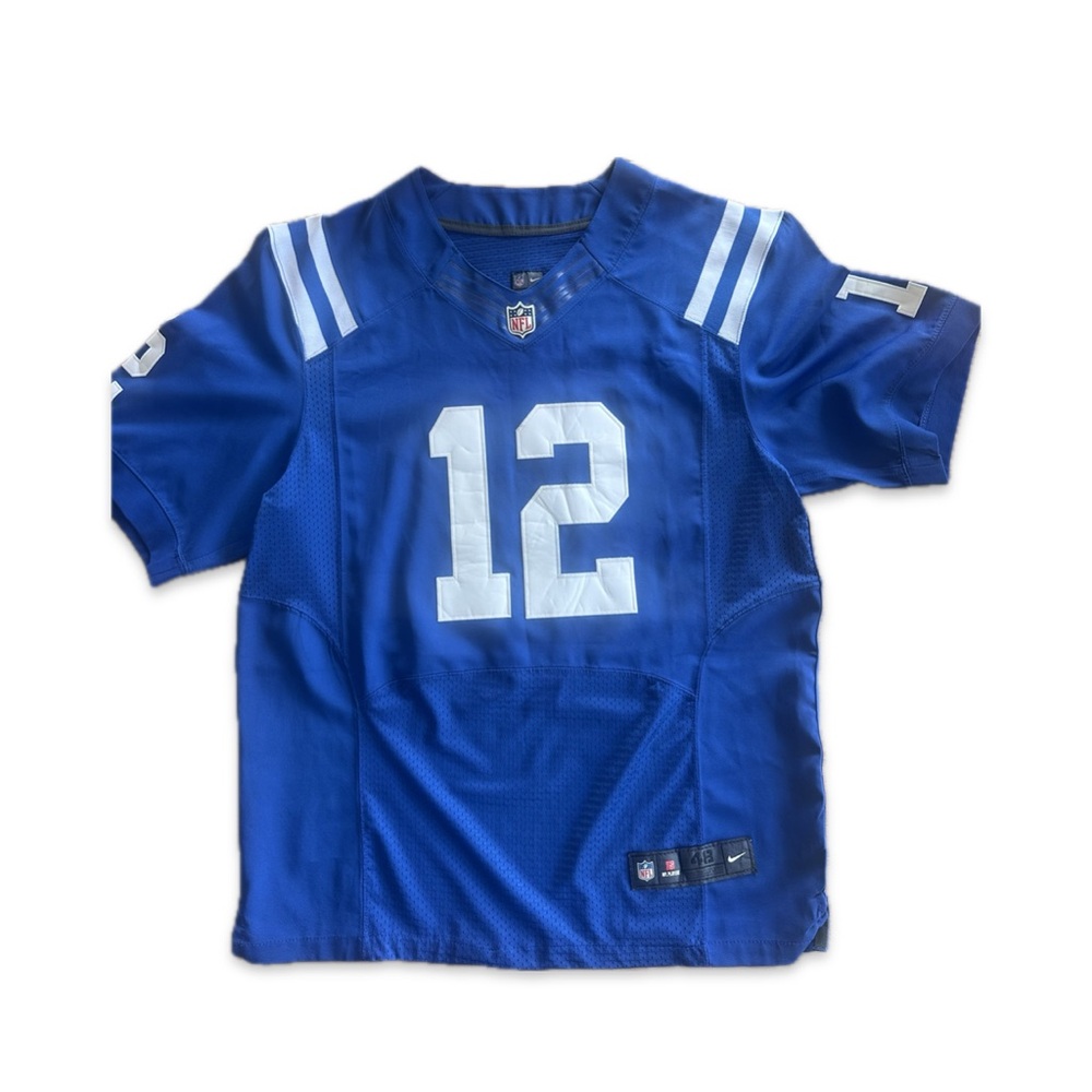 NIKE Colts #12 Andrew Luck Men’s Stitched NFL Vapor Limited Jersey